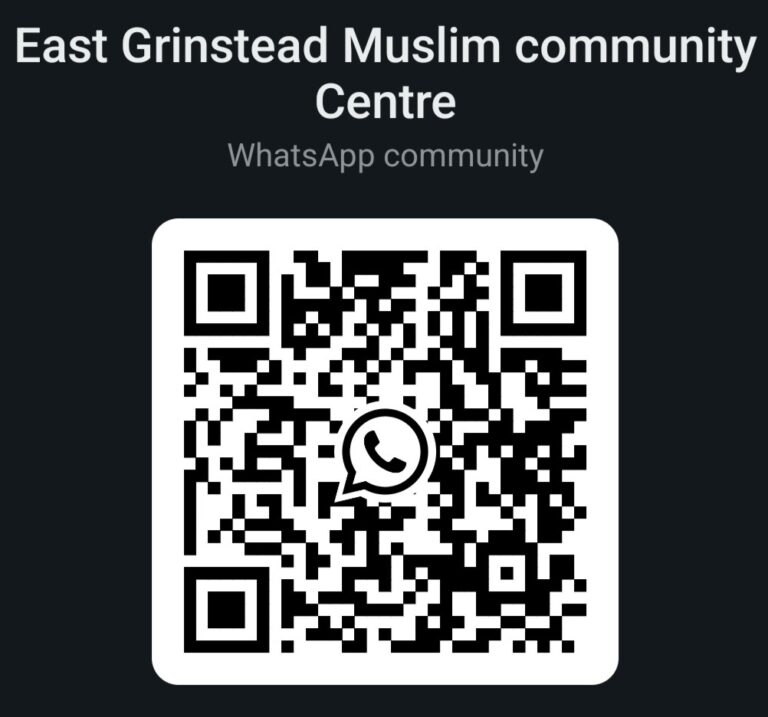 East Grinstead Mosque WhatsApp Community QR Code